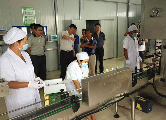 湖北省糧食局局長來我公司調(diào)研 恒貿(mào)茶油公司